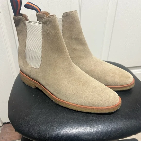 New Republic Sonoma Suede Chelsea Boots Sandstone Tan Men’s 10.5 D - Picture 1 of 13